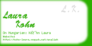 laura kohn business card